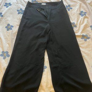 Loft wide leg black pants. Size 10